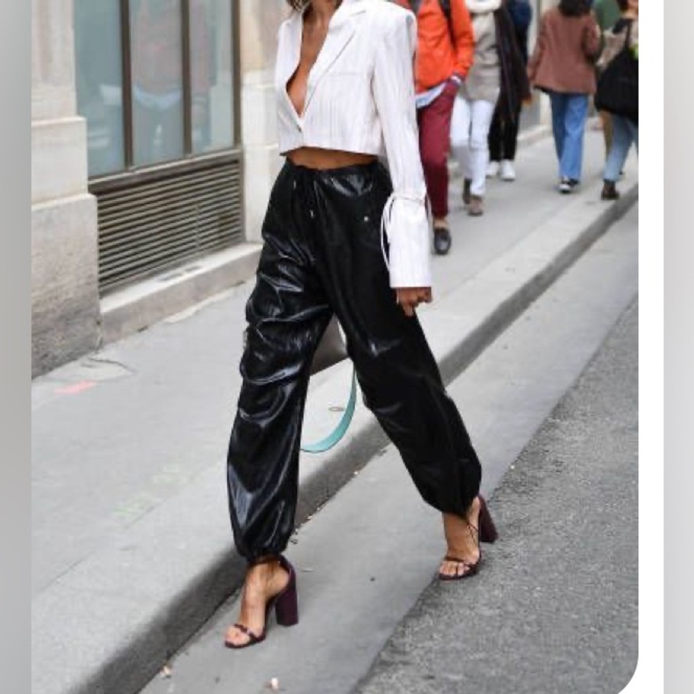 New SHEIN Pleather joggers, never worn